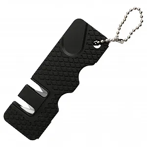 Точилка для ножей 3-ступенчатая портативная с эргономичной ручкой - Фото 1