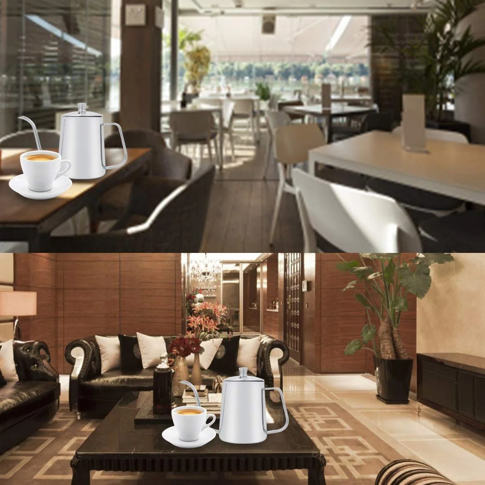 Кавник 550 мл Gooseneck Нержавіюча сталь з вузьким носиком Gooseneck Pour Over, фото №4