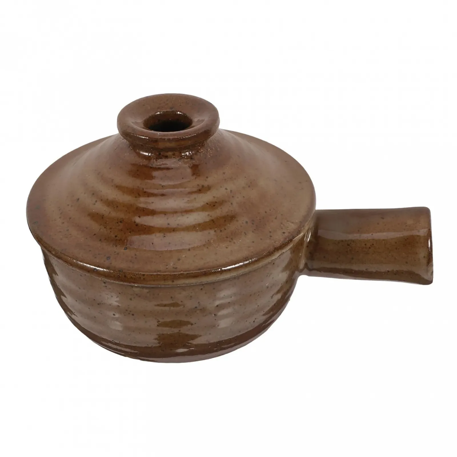 Кастрюля керамическая термостойкая с крышкой и ручкой, фото №1