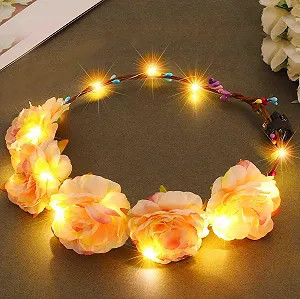 Вінок для волосся Квітка LED Світловий - Фото 1