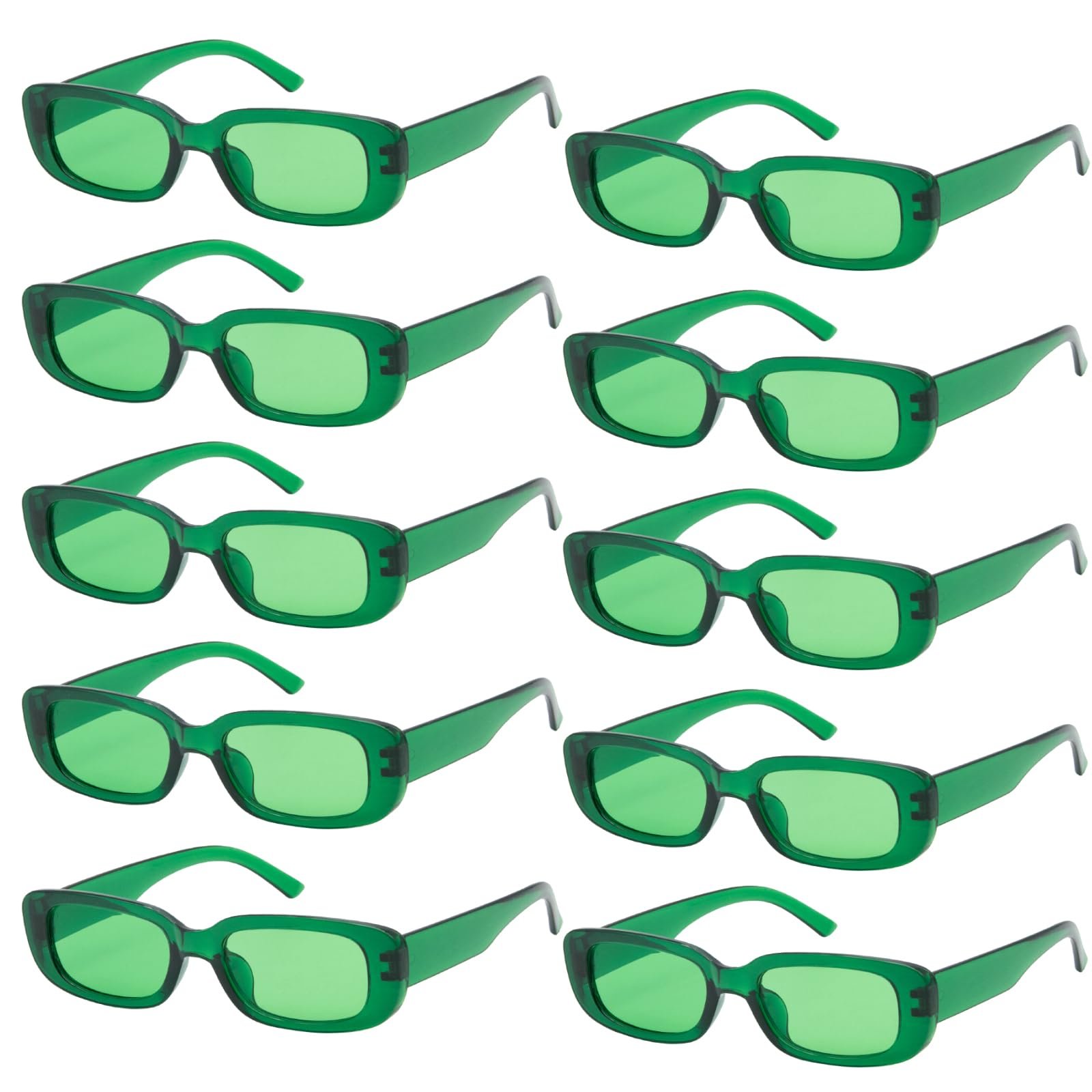 Вінтажні прямокутні сонцезахисні окуляри Long Keeper 10 пар Чорний, фото №1