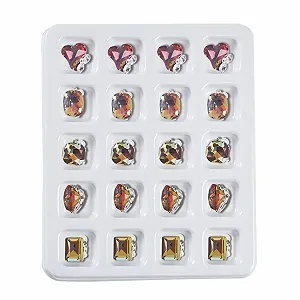 Стрази для нігтів 20шт/коробка DIY прикраси для ефектного манікюру для салону домашнього використання - Фото 1