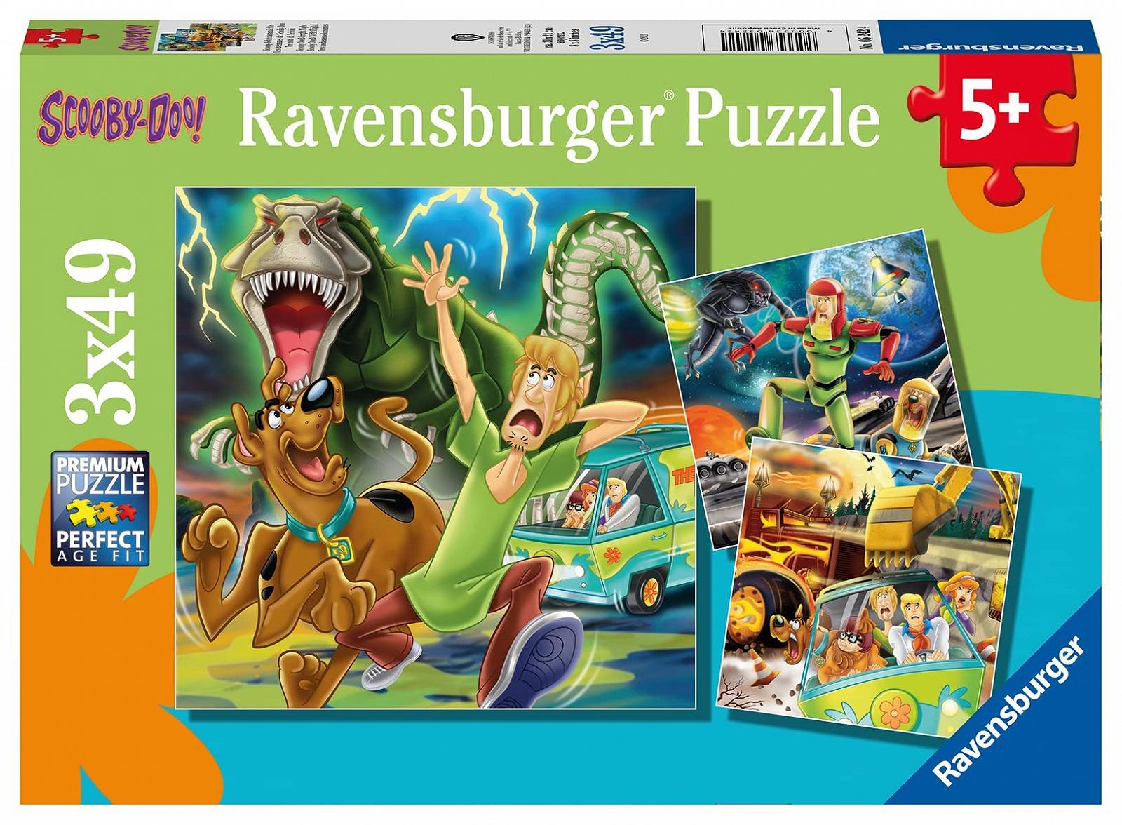 Пазл Ravensburger 5242 Scooby DOO 3 x 49 деталей різнокольоровий, фото №1