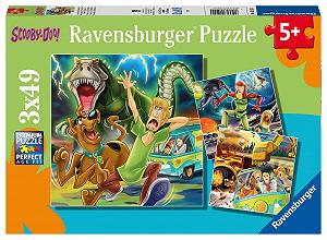 Пазл Ravensburger 5242 Scooby DOO 3 x 49 деталей різнокольоровий - Фото 1
