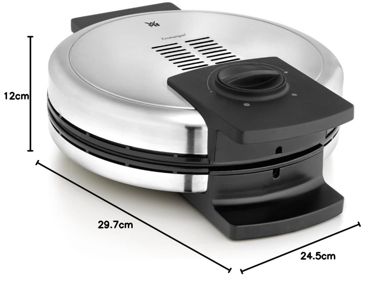 Вафельниця WMF Lono Edition / 900 Вт / антипригарне покриття / Сріблястий-чорний, фото №3 Вафельниця WMF Lono Edition / 900 Вт / антипригарне покриття / Сріблястий-чорний, фото №3