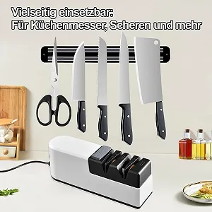 Точилка для ножів Electric Knife Sharpener 5-in-1 електрична професійна USB synthetic.ua - Фото 1