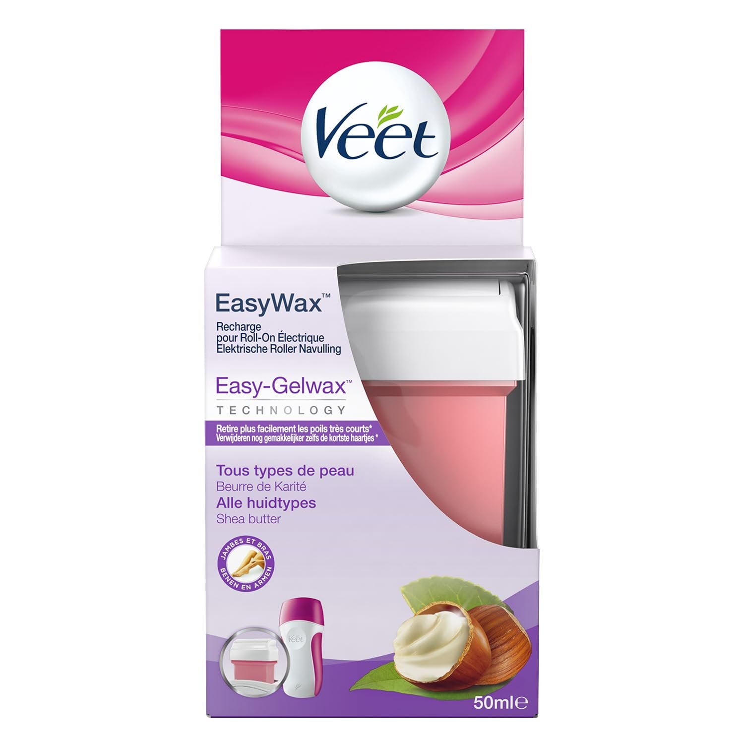 Змінна касета з воском Veet Easy Wax 50 мл для всіх типів шкіри, фото №1