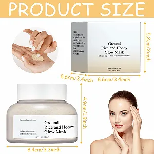 Маска для обличчя Рисова Маска для догляду за шкірою Відбілююча synthetic.ua - Фото 1