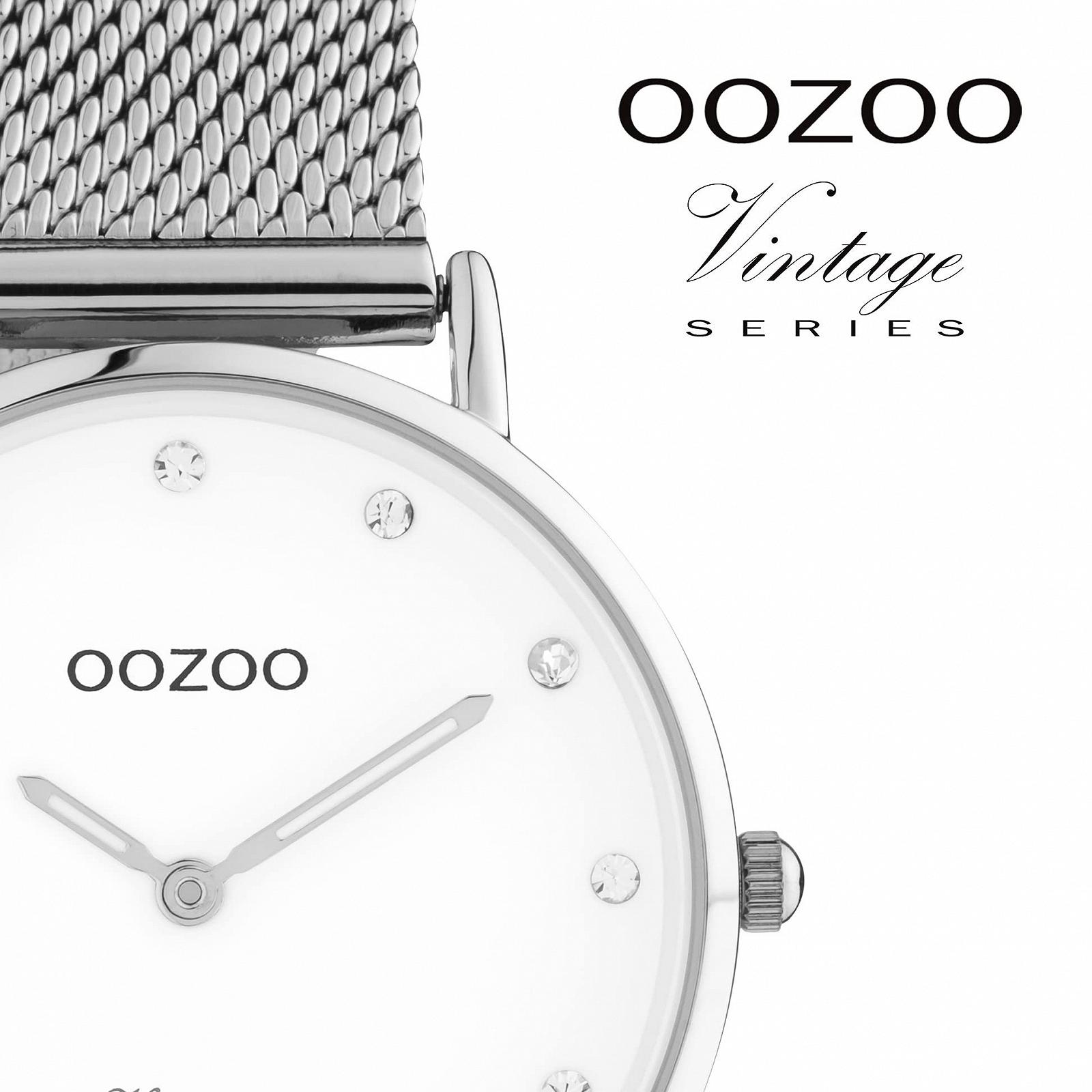 Винтажные Женские Часы Oozoo - Женские Часы с Сетчатым Ремешком 16 мм - Аналоговые Женские Часы Круглые, фото №3 Винтажные Женские Часы Oozoo - Женские Часы с Сетчатым Ремешком 16 мм - Аналоговые Женские Часы Круглые, фото №3