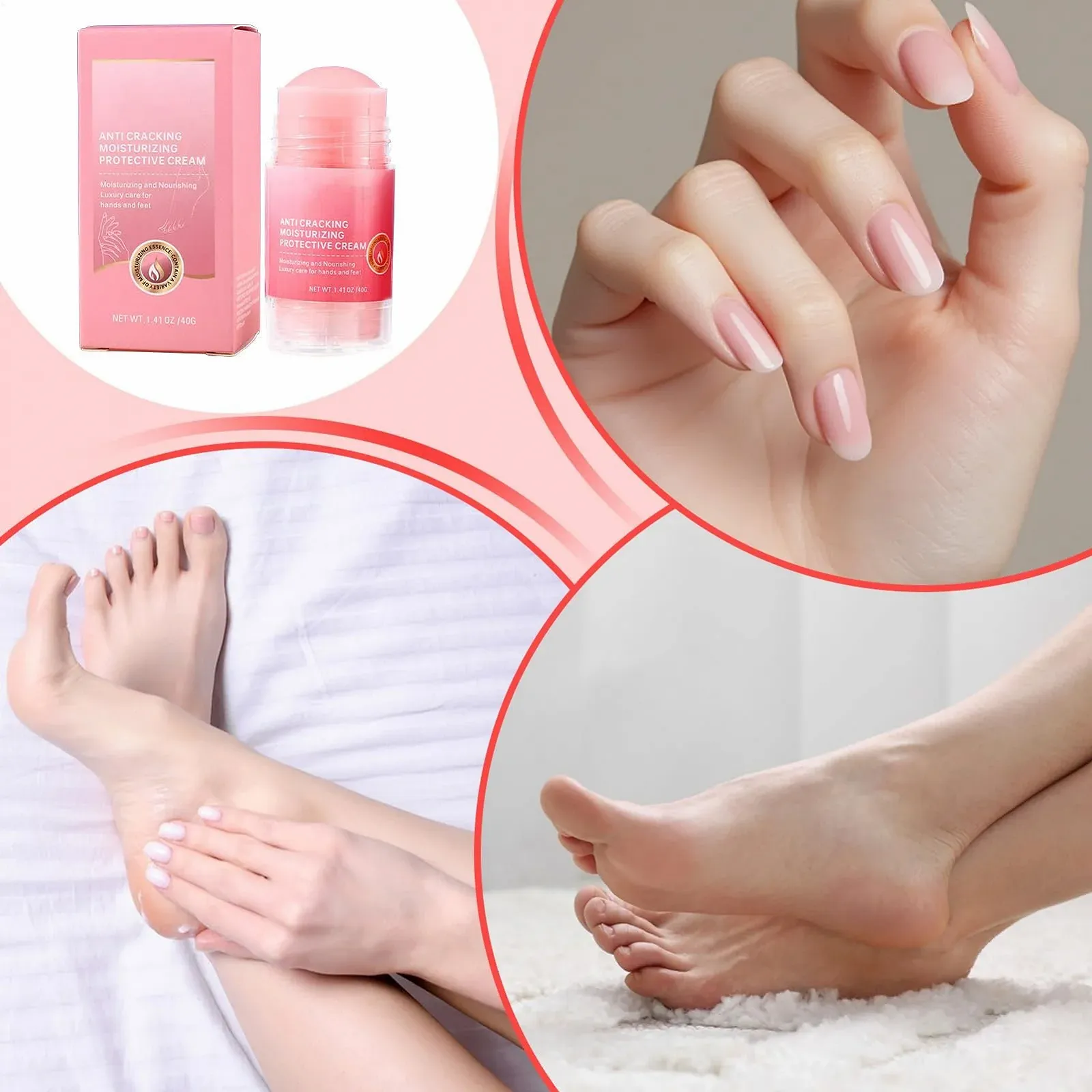 Бальзам для п'ят Живильний пом'якшувальний з масажним роликом 40 мл проти сухої та потрісканої шкіри, фото №4