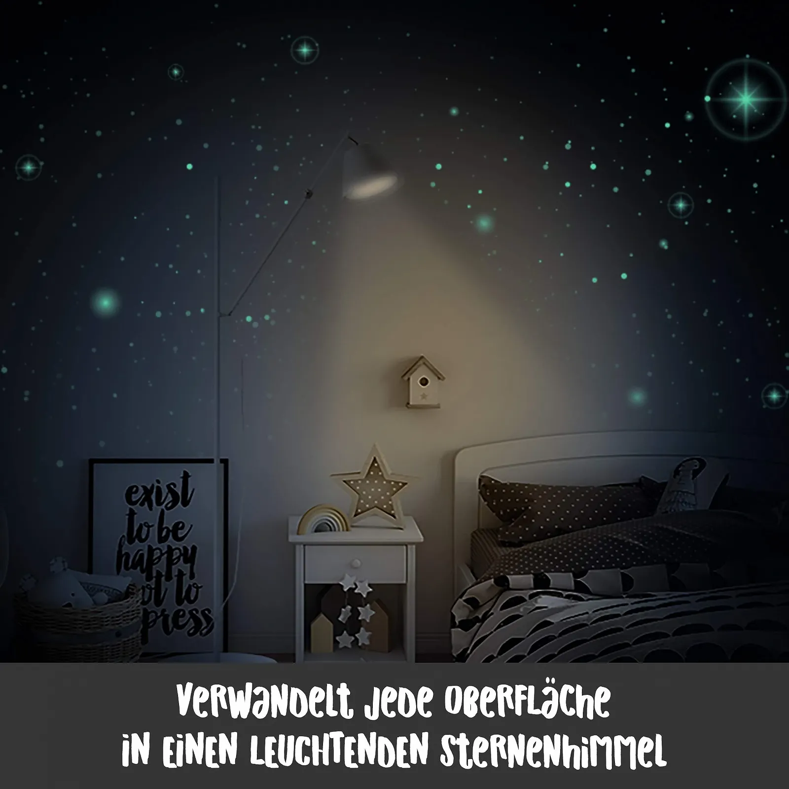 Світні наклейки Luminous Film 562 Dots K011 Dots Зоряне небо самоклеючі флуоресцентні, фото №3