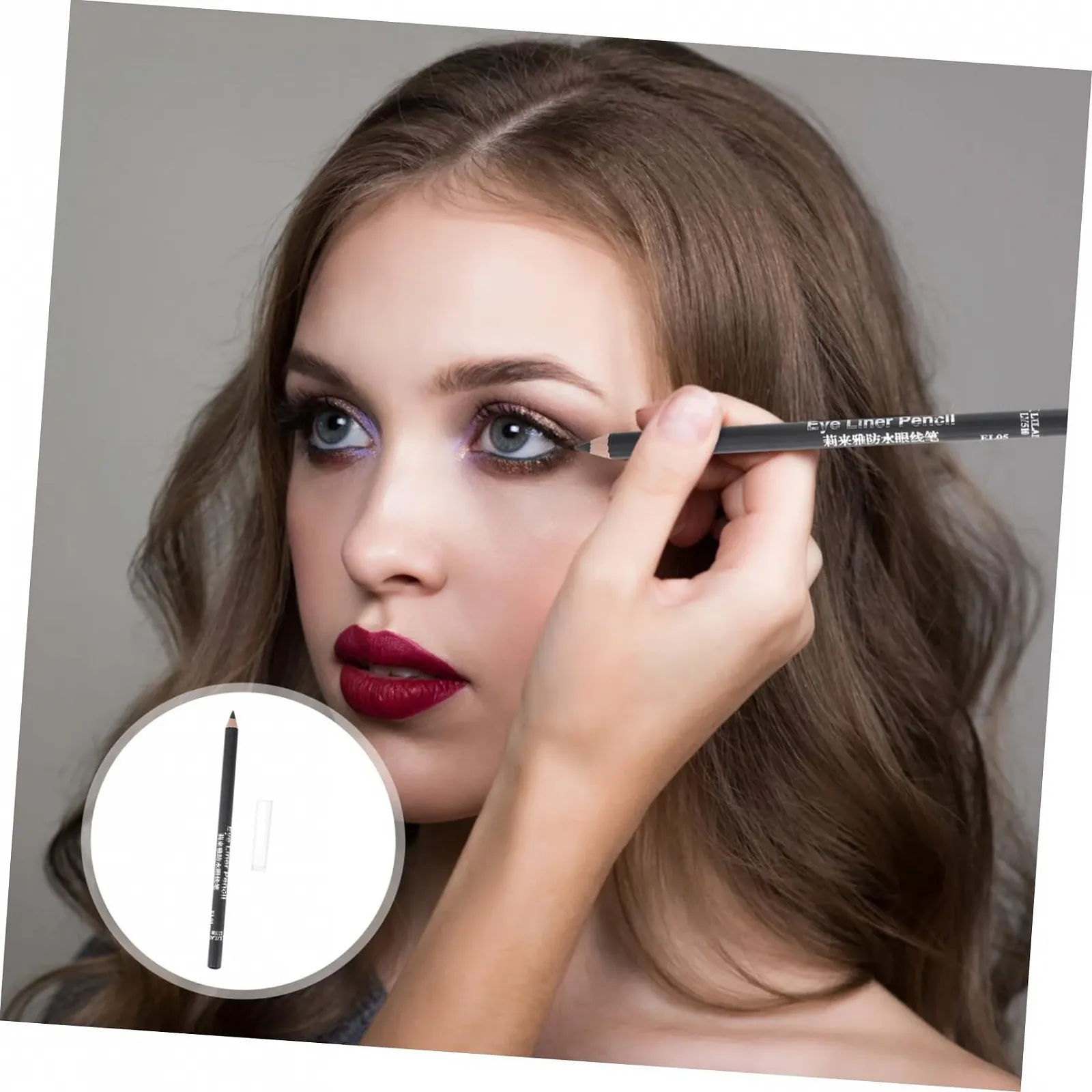 Карандаш для глаз minkissy Водостойкий, фото №7 Карандаш для глаз minkissy Водостойкий, фото №7