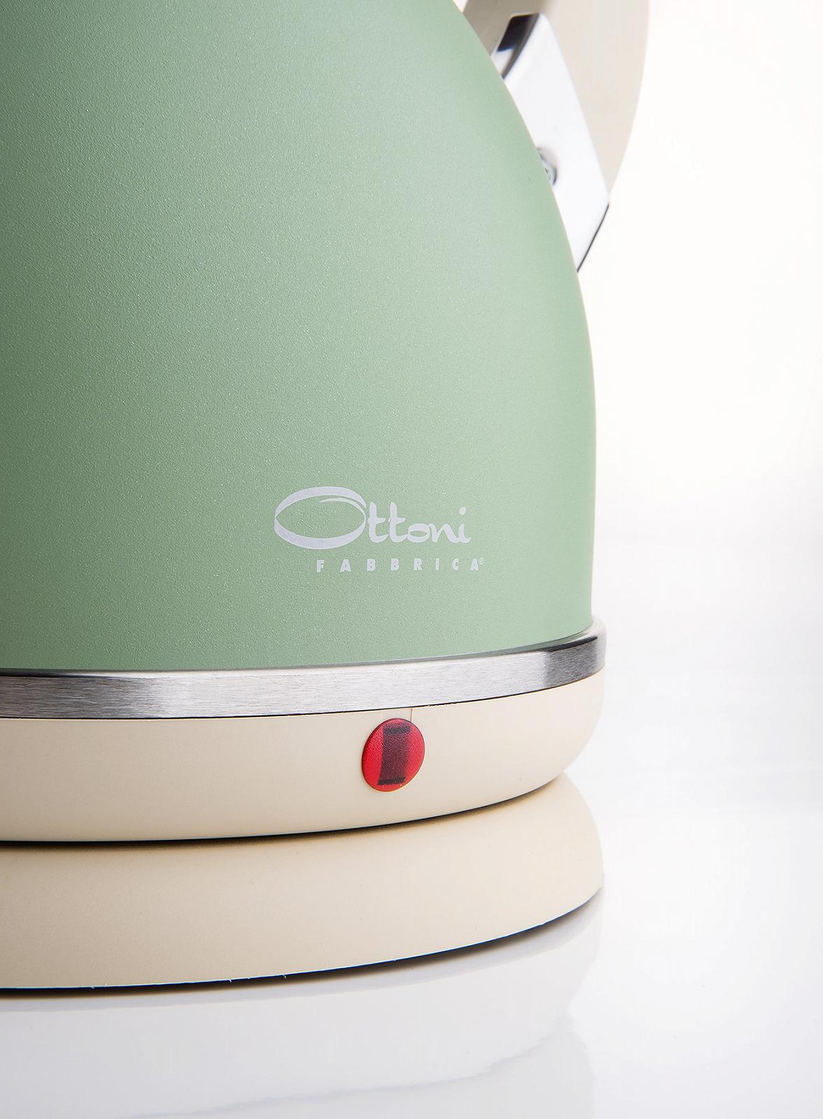 Электрочайник Ottoni Fabbrica Alice Primavera 1.7 л 2400 Вт Автоотключение Без BPA Съемный фильтр от накипи Защита от работы без воды 360° база, фото №3