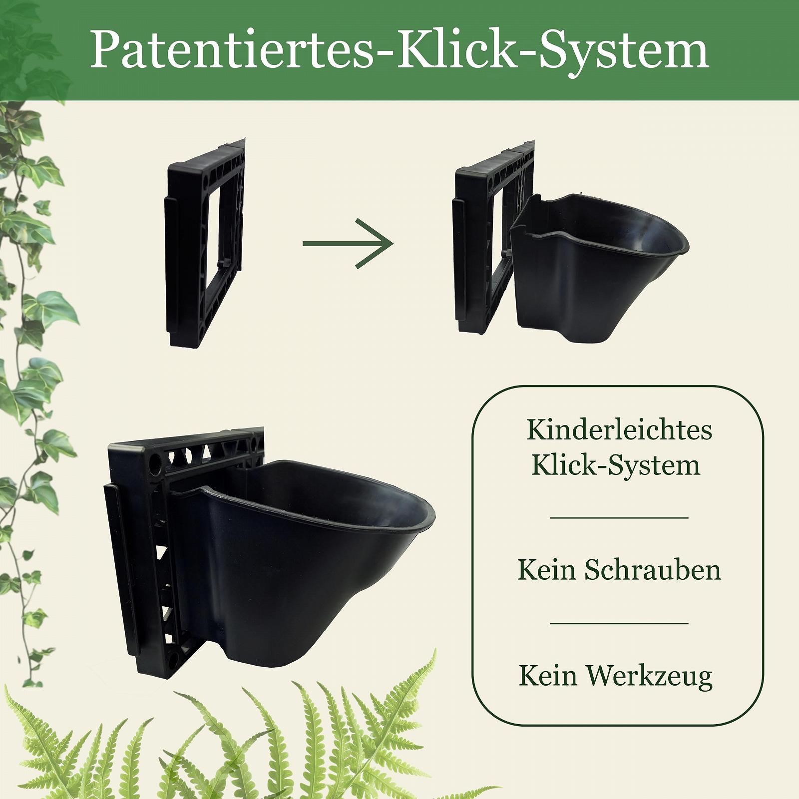 Вертикальні горщики для рослин сумки з 6 кишенями та рамою з системою поливу та кріпленням, фото №3