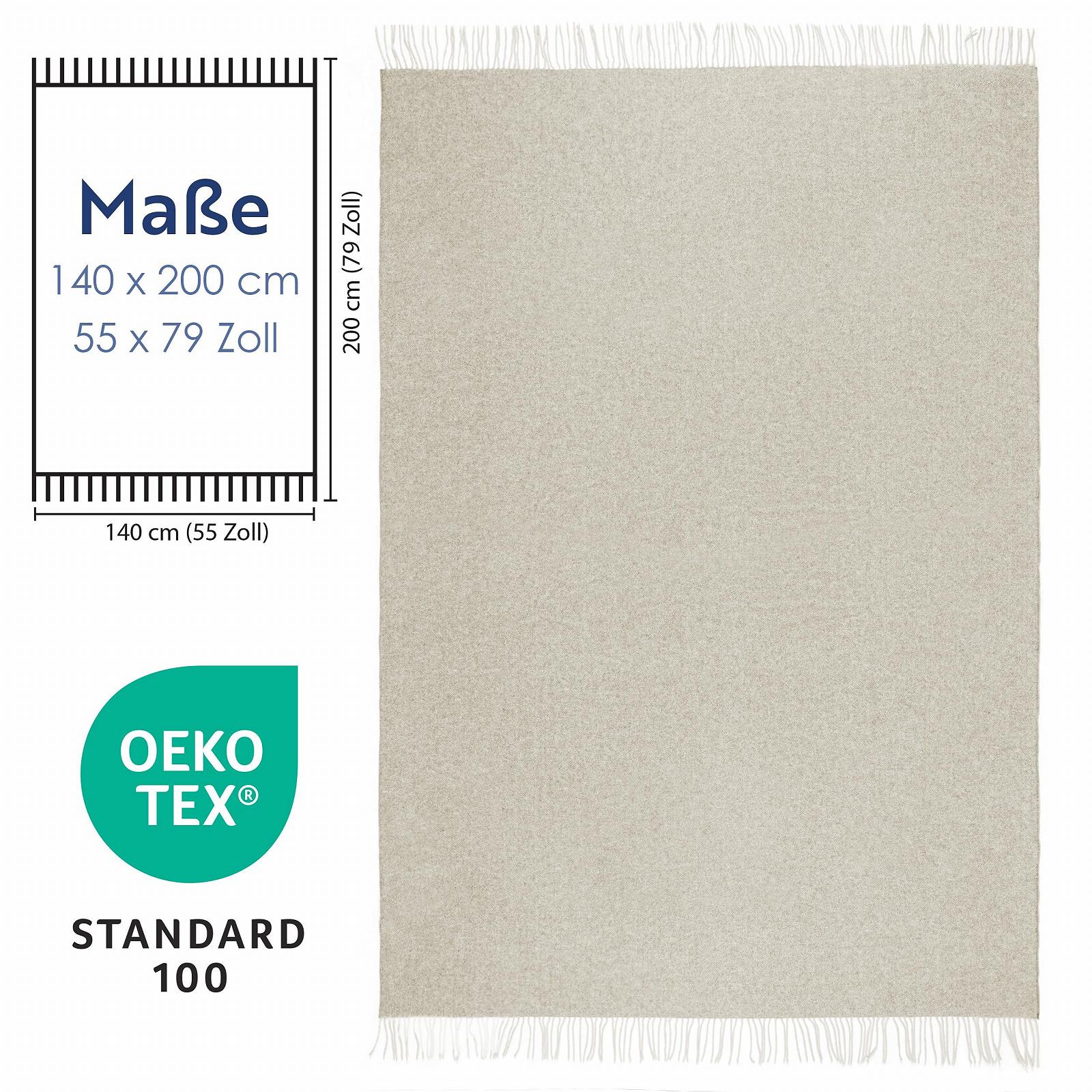 Вовняна Покривало Merino 140 x 200 см - М'яка Покривало з вовни мериноса з 10% кашеміру, фото №7 Вовняна Покривало Merino 140 x 200 см - М'яка Покривало з вовни мериноса з 10% кашеміру, фото №7