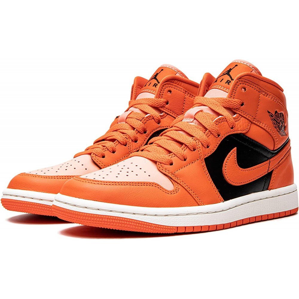 Кроссовки Air Jordan 1 Mid Orange/Black Размер 42.5, фото №2