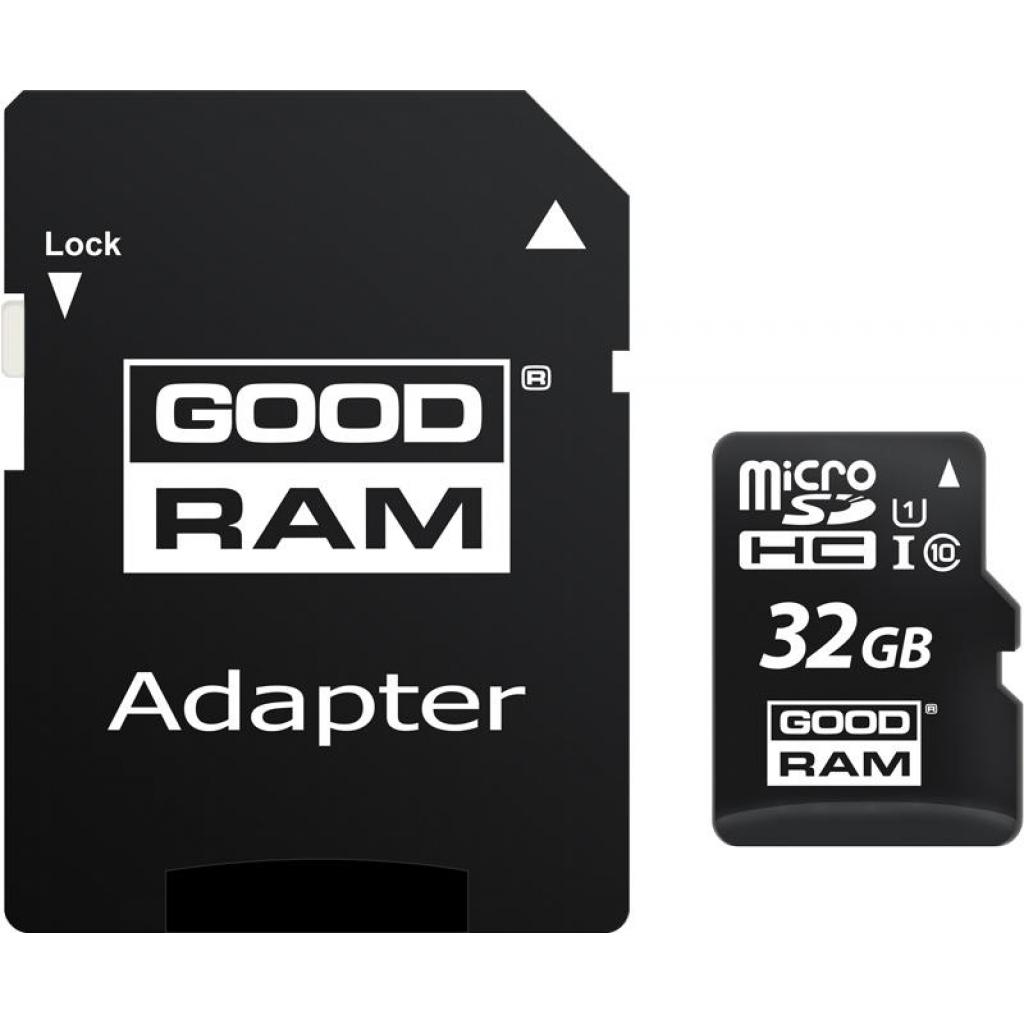 Карта памяти Goodram 32gb microSDHC Class 10 M1AA-0320R12, фото №1
