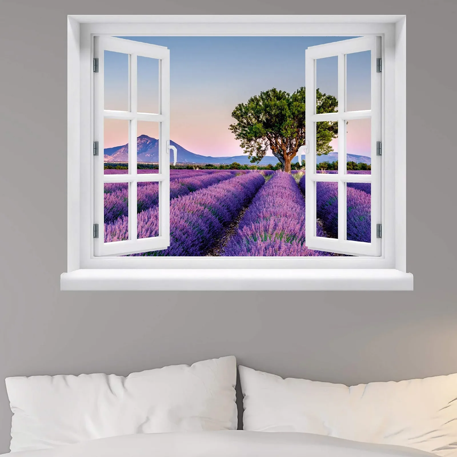 Наклейка на стіну Lavender Field 120 x 94 см, фото №2 Наклейка на стіну Lavender Field 120 x 94 см, фото №2