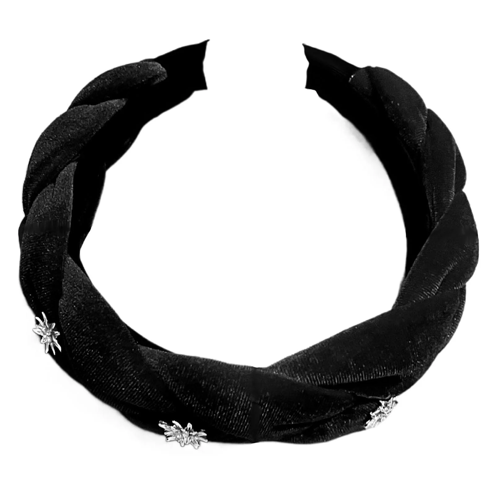 Обруч Бархатный Черный, фото №5