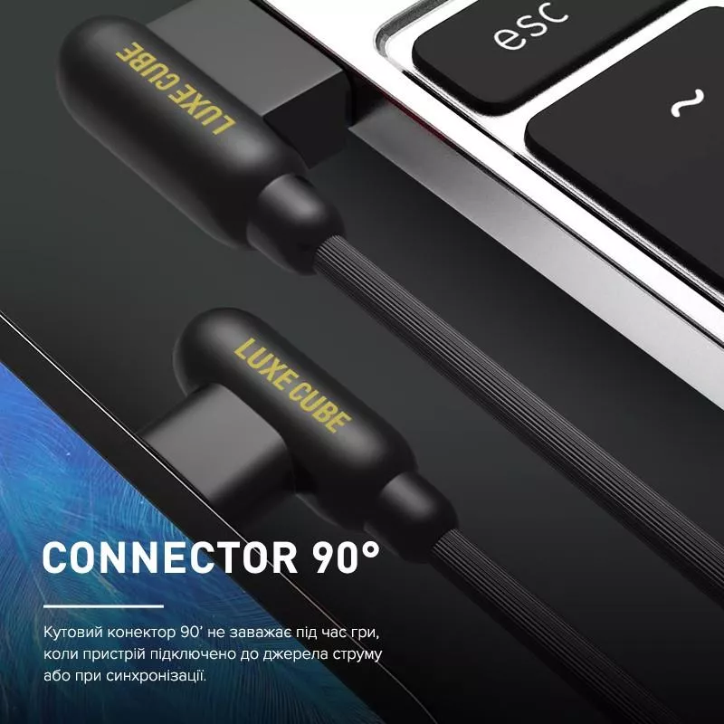 Кабель Luxe Cube Game USB-microUSB 1м черный 8886668686143, фото №3