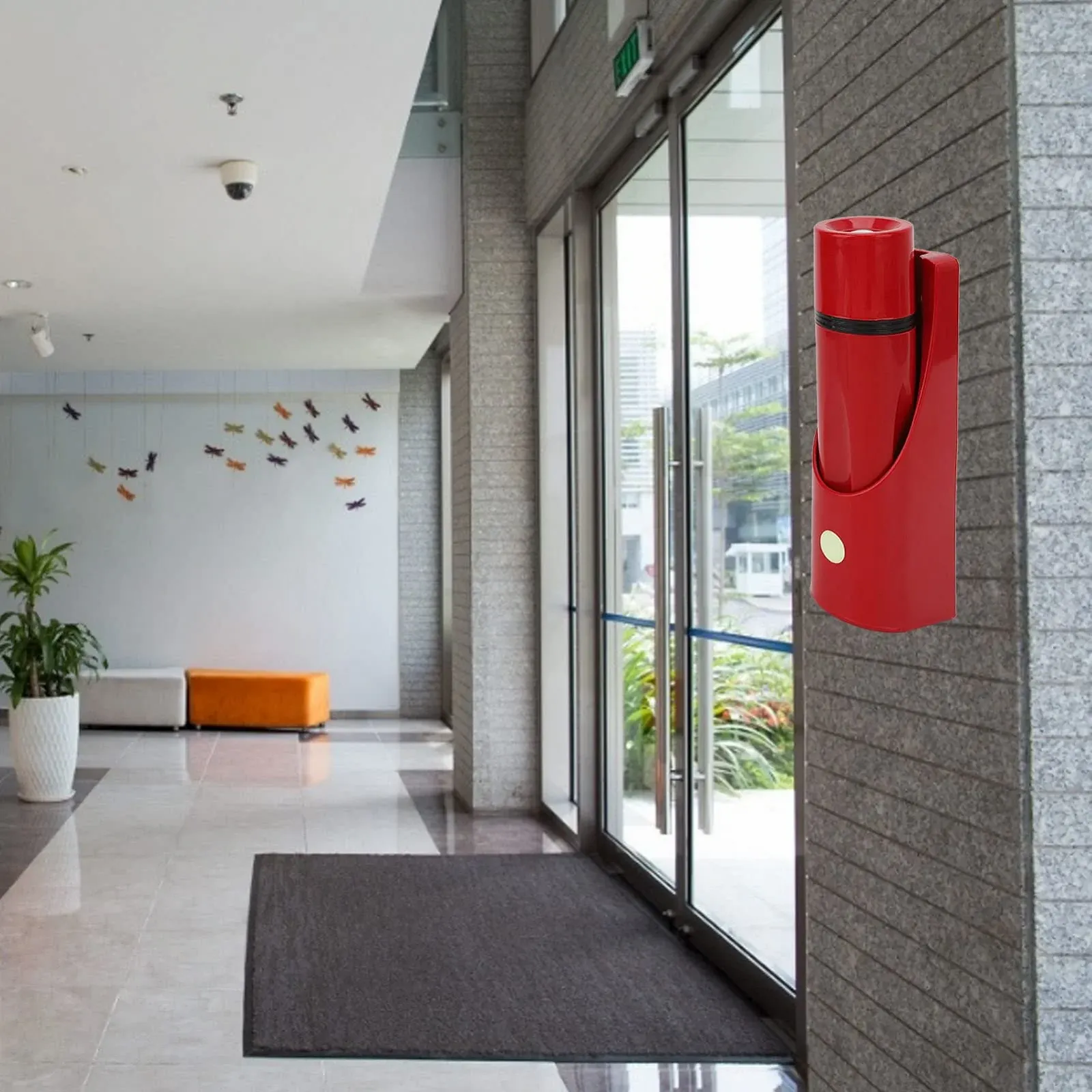 Ручний світлодіодний ліхтарик TOPINCN Аварійний, висока яскравість, легкий, з базою та гвинтом для дому, готелю, коридору, складу, Червоний, фото №7 Ручний світлодіодний ліхтарик TOPINCN Аварійний, висока яскравість, легкий, з базою та гвинтом для дому, готелю, коридору, складу, Червоний, фото №7