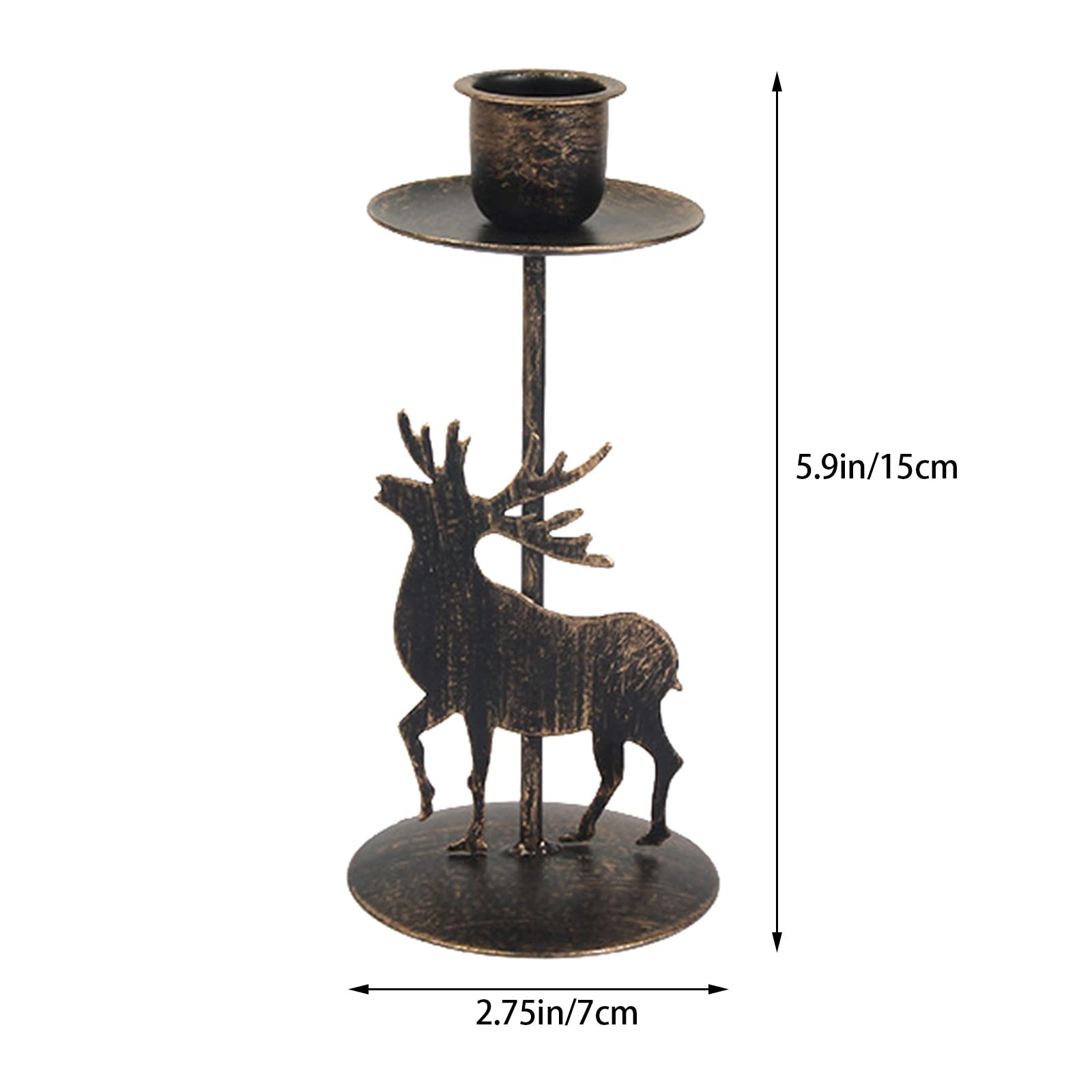 Подсвечник Yuemei Metal Candle Holder Рождественский Черный Один размер, фото №6