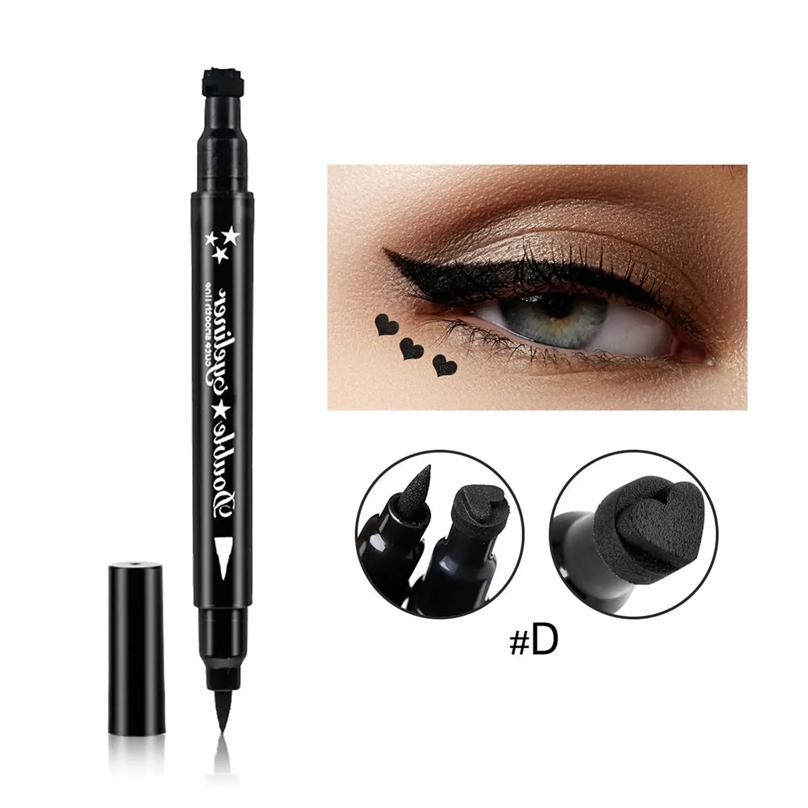 Підводка Рідка водостійка з аплікатором-штампом для макіяжу очей, фото №2