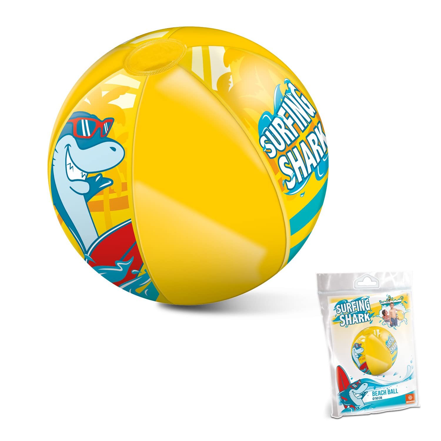 Пляжний М'яч Mondo Toys Surfing Shark 50 см, фото №3