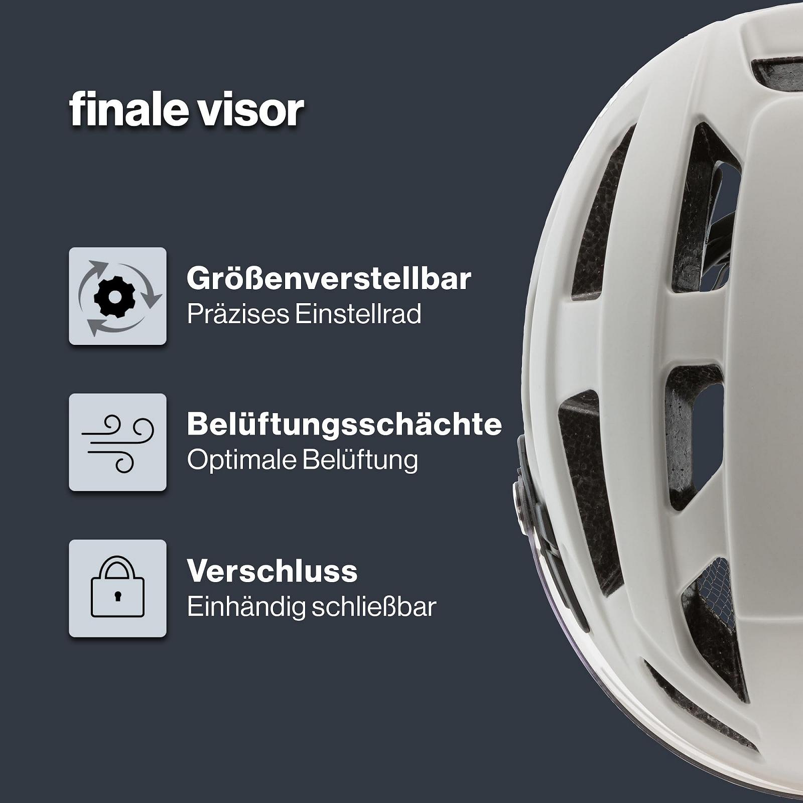 Шлем Uvex Finale Visor с LED-подсветкой, фото №2