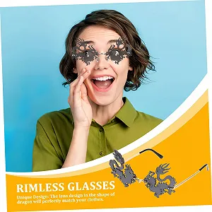 Солнцезащитные очки Flame PACKOVE Ретро Мужские Безрамочные Черный, 2 пары synthetic.ua - Фото 1