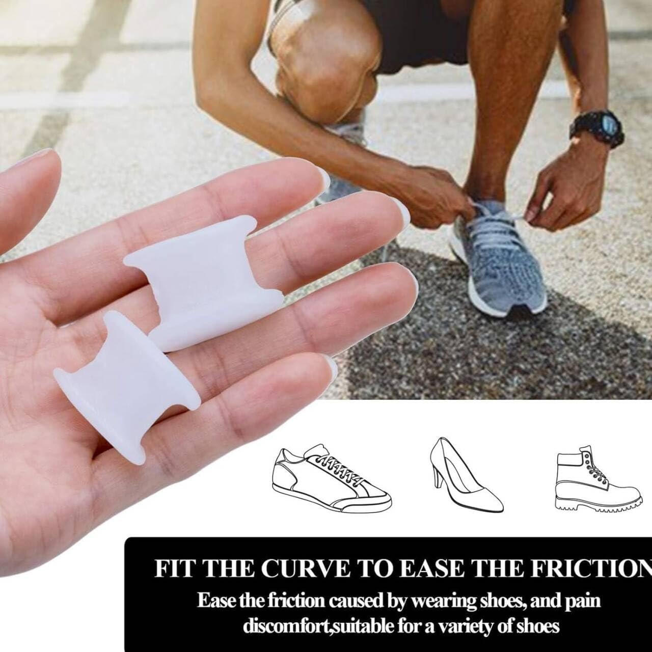 Роздільник для пальців ніг Гелевий Стандартний 6 шт, фото №7 Роздільник для пальців ніг Гелевий Стандартний 6 шт, фото №7