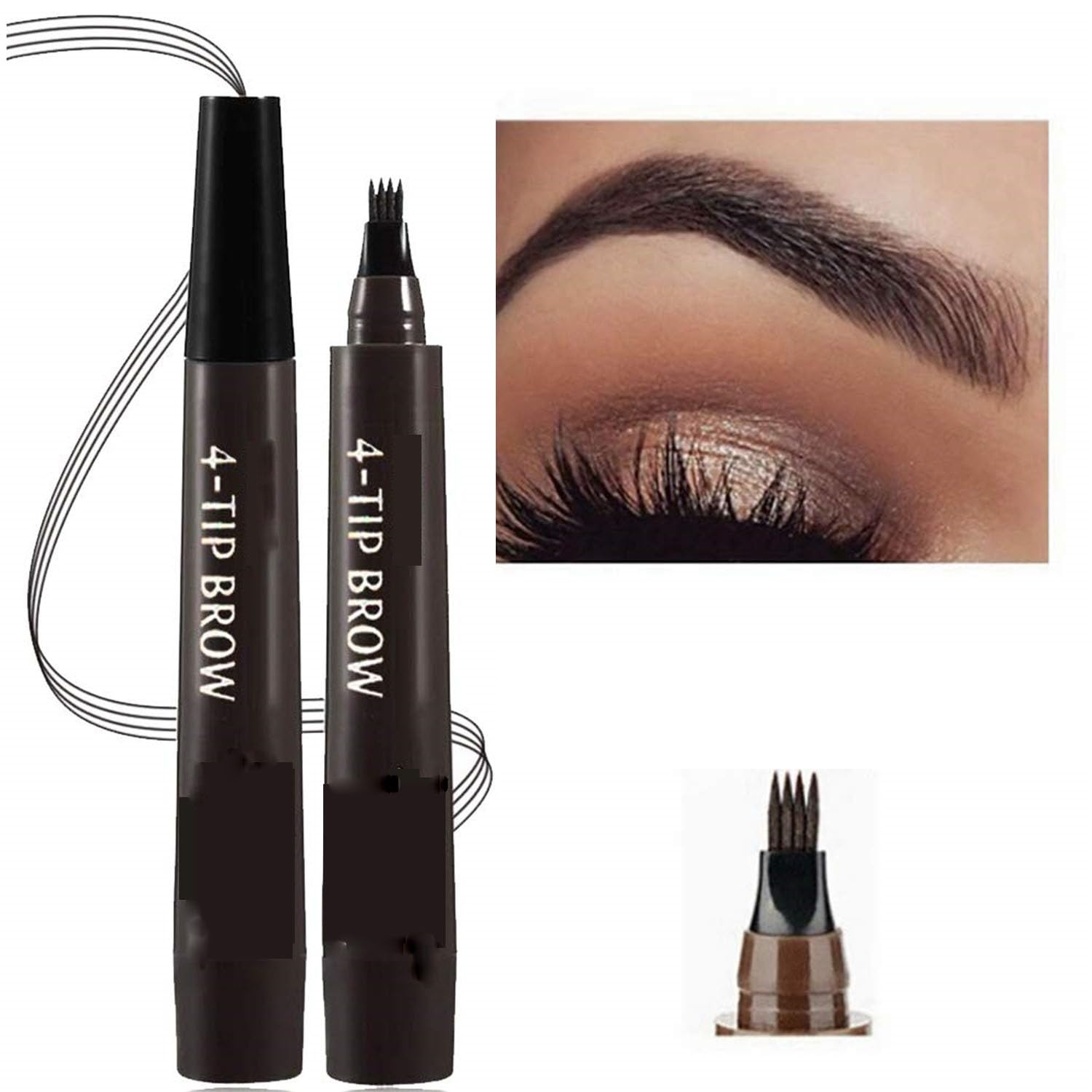 Ручка заповнювач водостійка для брів/бороди чорна, фото №1 Ручка заповнювач водостійка для брів/бороди чорна, фото №1