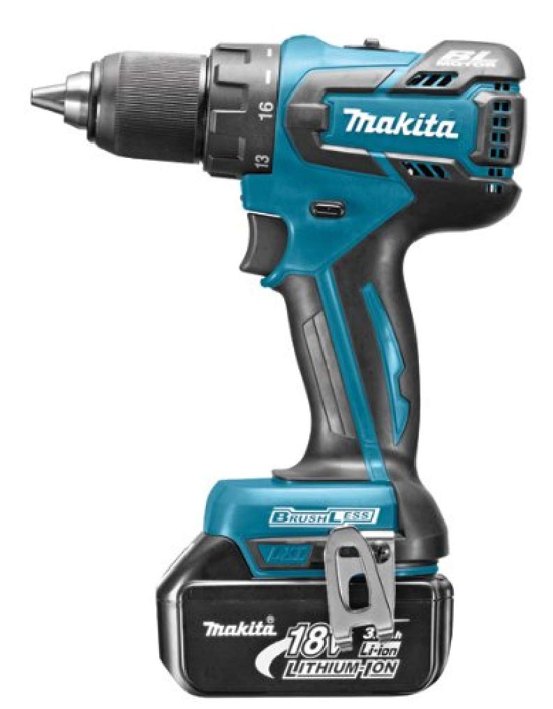 Акумуляторний дриль Шурупокрут Makita DDF459RFJ 18 В Li-Ion 13 мм (2 x 3.0 Ah) безщітковий, фото №1