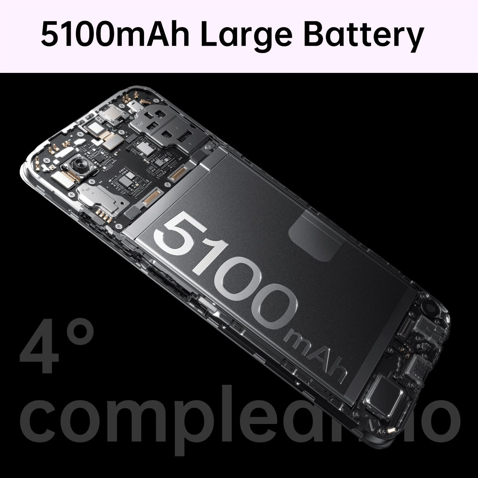 Смартфон OPPO A40m 8/256GB 6.67" LCD 90Гц 5100 мАг 45Вт 50 Мп AI Snapdragon 6s 4G Gen1 NFC Dual SIM, фото №3