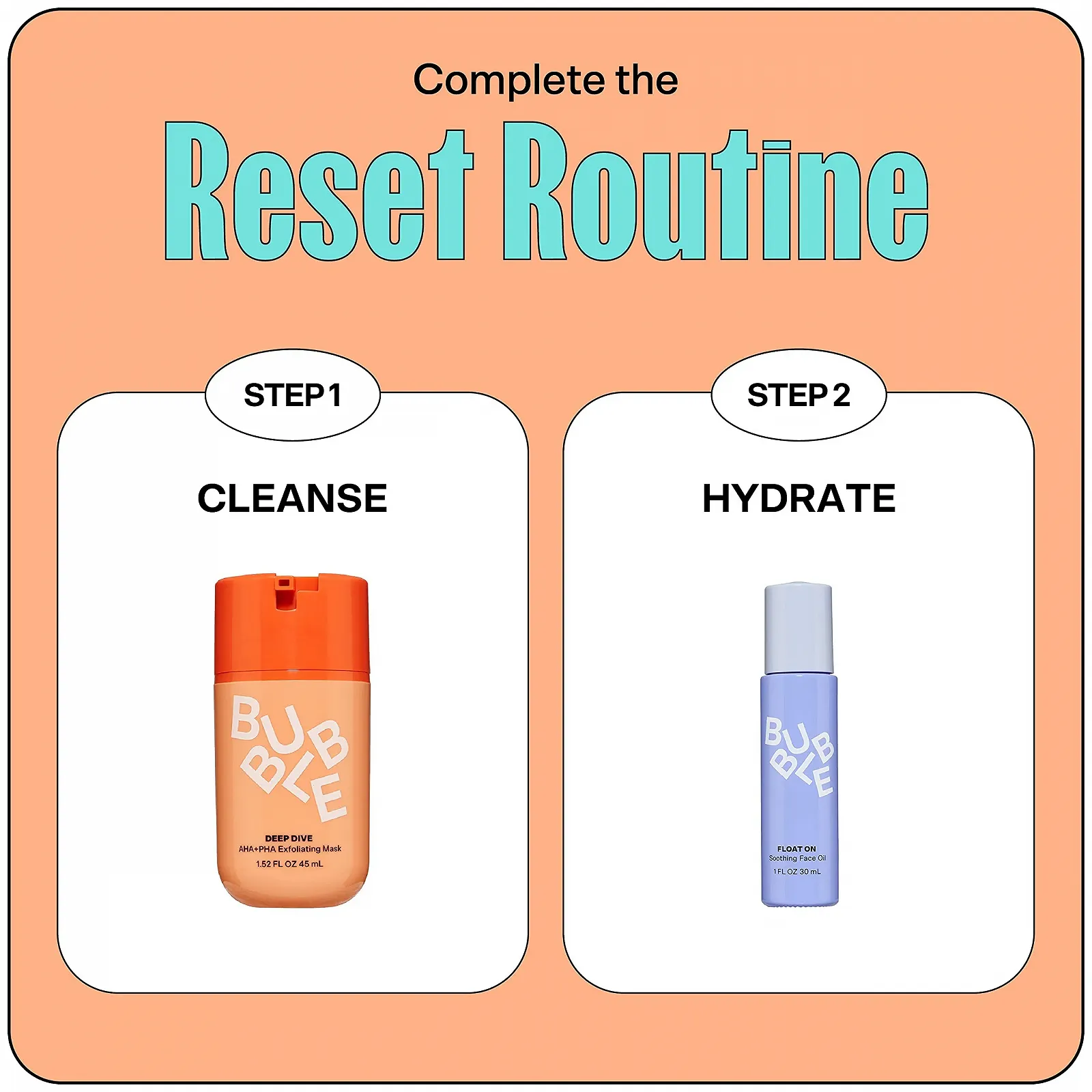 Маска для лица Bubble Skincare Deep Dive AHA + PHA Exfoliating 43 г, фото №6