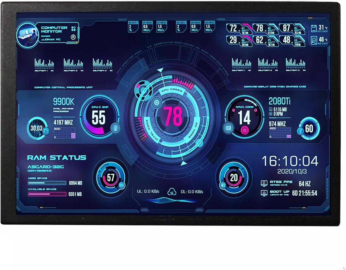 Монитор портативный 8" VSDISPLAY VS080ZJ-001 HD IPS 60 Гц, фото №3