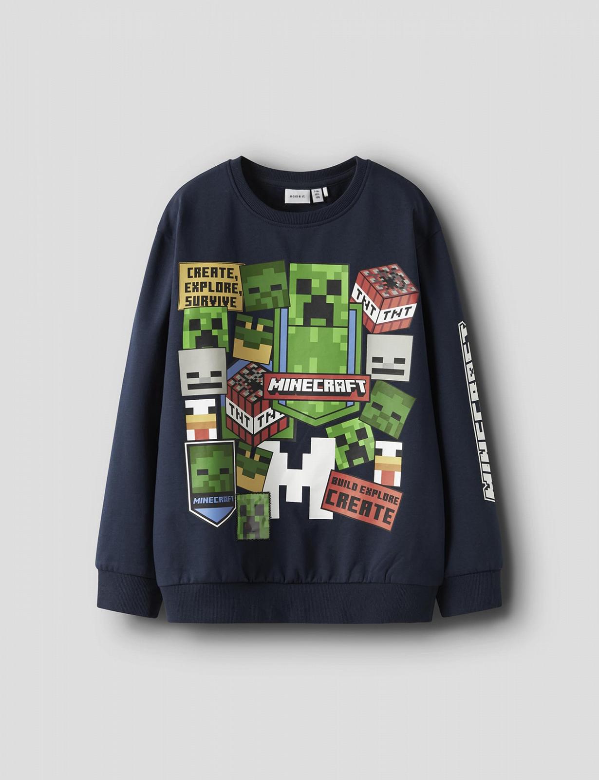 Світшот NAME IT Nkmneven Minecraft Nreg Sweat Bru Bfu для хлопчиків, фото №3
