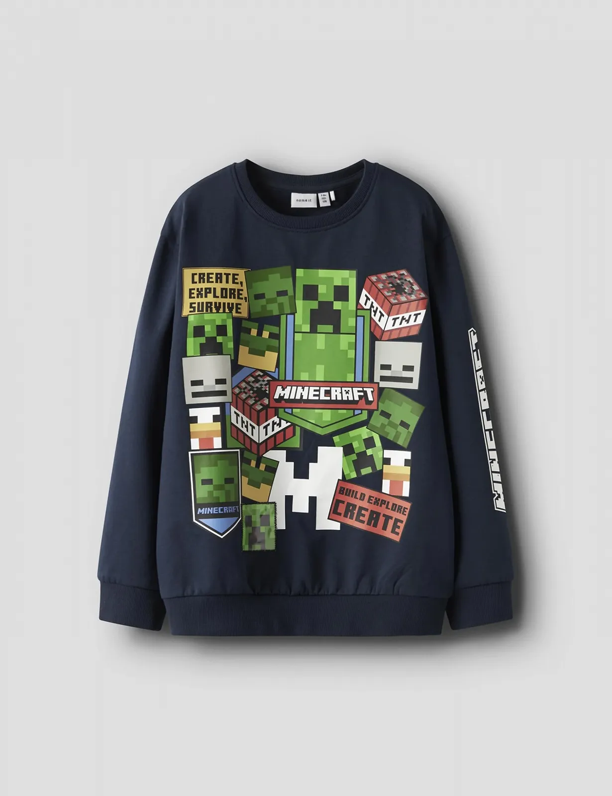 Свитшот NAME IT Nkmneven Minecraft Nreg Sweat Bru Bfu для мальчиков, фото №3