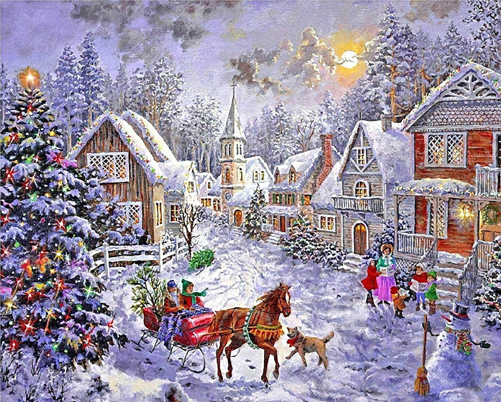 TN1238 Набір алмазної мозаїки на підрамнику 40*50 см Зимові канікули, фото №1 TN1238 Набір алмазної мозаїки на підрамнику 40*50 см Зимові канікули, фото №1