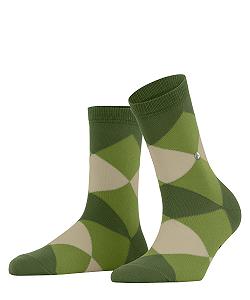 Носки Burlington Bonnie Женские, дышащие, из органического хлопка, с плоским швом, без давления на пальцы, модные, с ромбами, One-SIZE-FITS-ALL, 1 пара - Фото 1