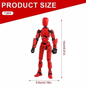 Фігурка IKOPFLN T 13 3D-друк багатошарнірна різнокольорова synthetic.ua - Фото 1