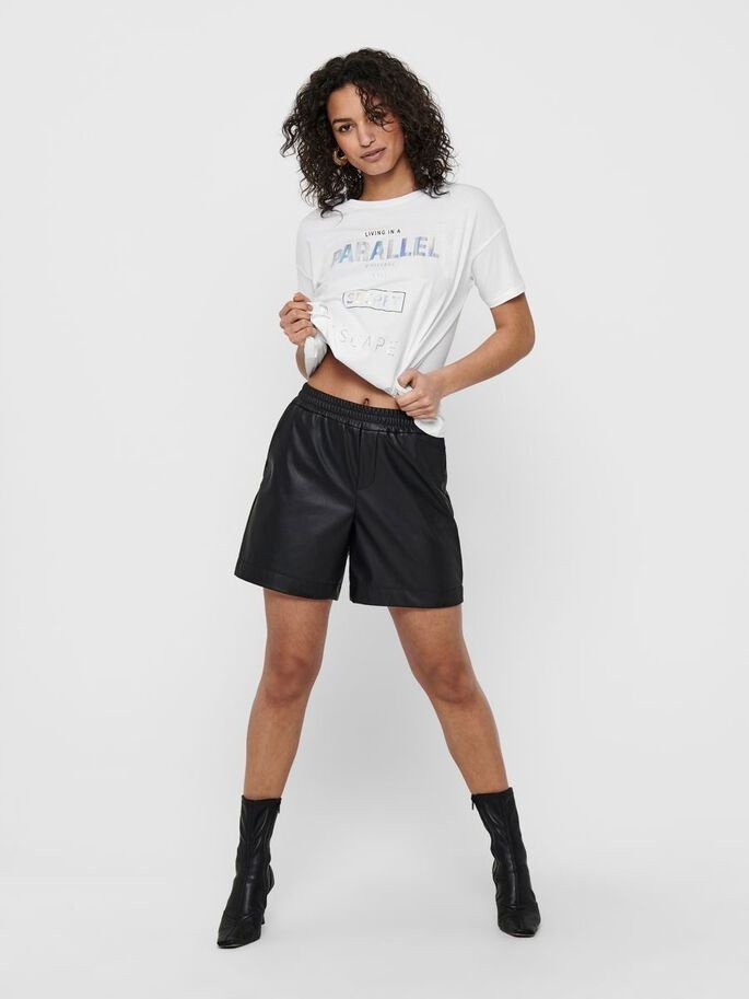 Футболка ONLFIONA LIFE OVERSIZE BOX TOP JRS 15226022 Bright  ONLY Білий XS, фото №4
