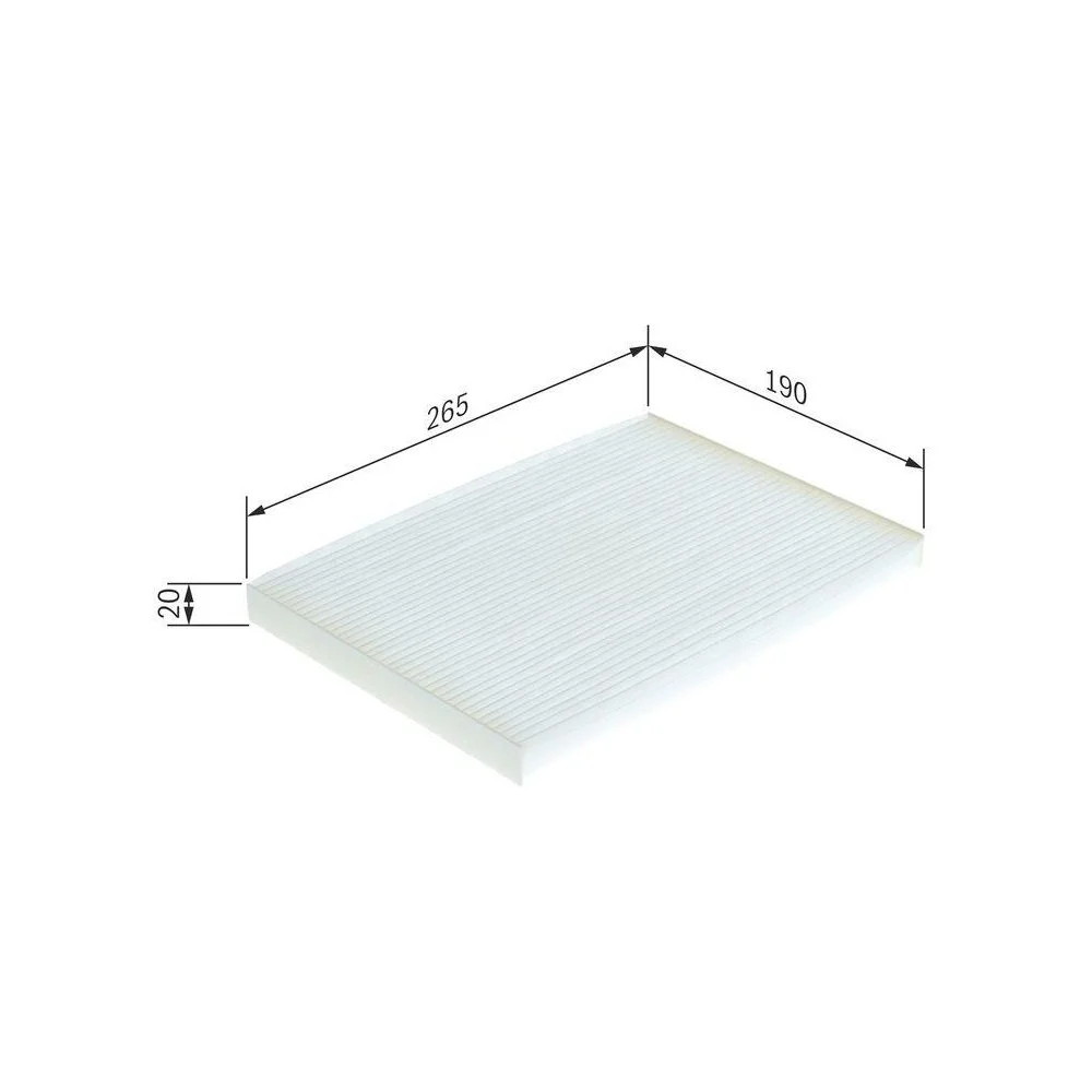 Фільтр салону BOSCH 1 987 432 238 NISSAN RENAULT, фото №1