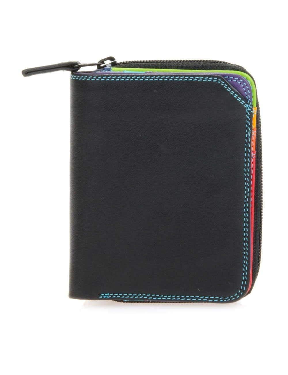 Кожаный женский кошелек MYWALIT Small Zip Wallet 226-4 Black Pace, фото №1