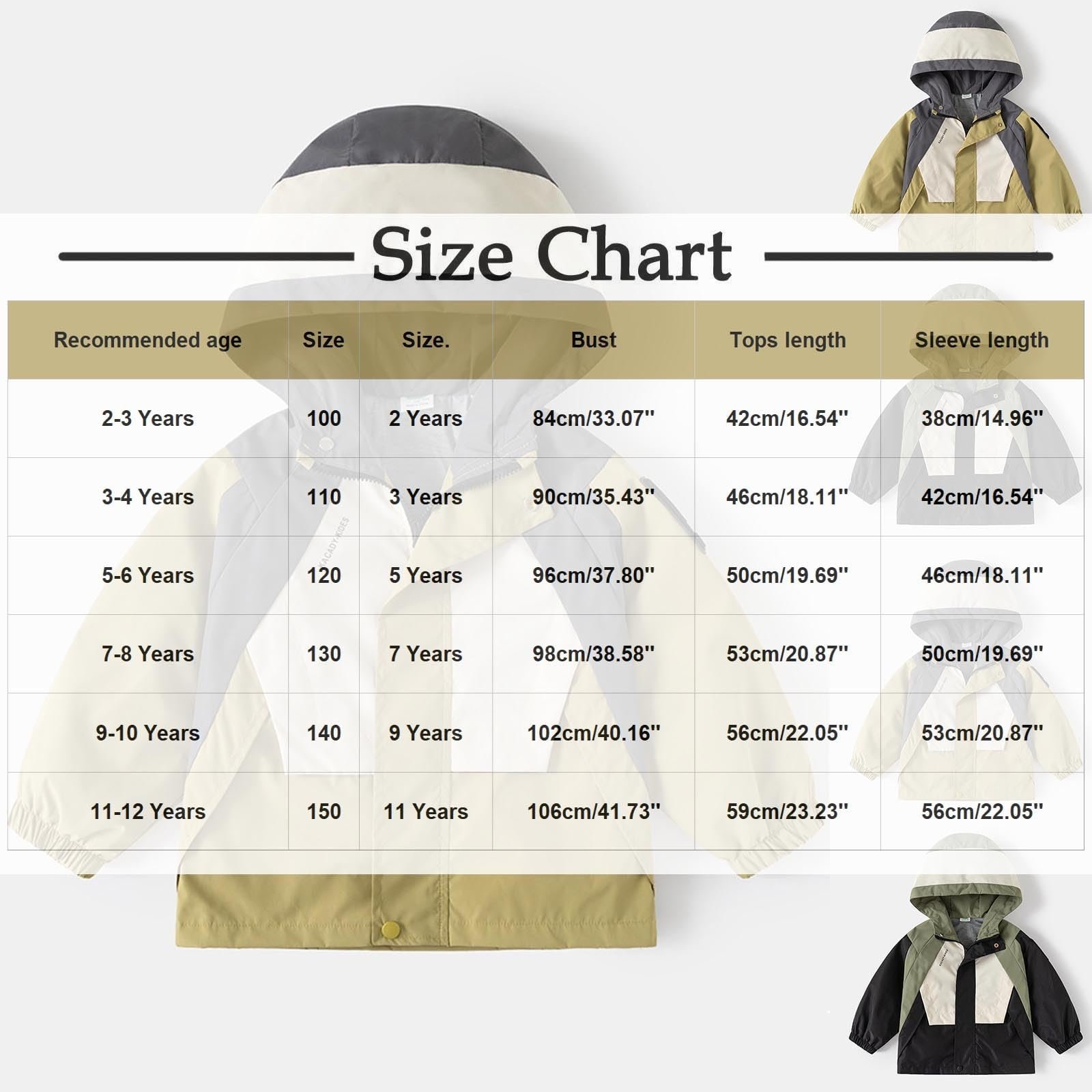 Детская куртка с длинными рукавами, куртка с капюшоном на молнии, куртка для детей среднего и старшего возраста с карманами, повседневная удобная свободная куртка, ветрозащитная куртка для активного отдыха (2-12 лет), фото №2 Детская куртка с длинными рукавами, куртка с капюшоном на молнии, куртка для детей среднего и старшего возраста с карманами, повседневная удобная свободная куртка, ветрозащитная куртка для активного отдыха (2-12 лет), фото №2