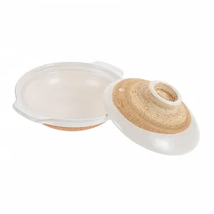 Кастрюля для запекания Керамическая с крышкой Японский глиняный горшок Термостойкая - Фото 1