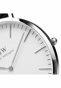 Жіночий Кварцовий Годинник Daniel Wellington St Andrews Silver з Білим Циферблатом, Аналоговим Дисплеєм та Коричневим Шкіряним Ремінцем 0607DW synthetic.ua - Фото 1