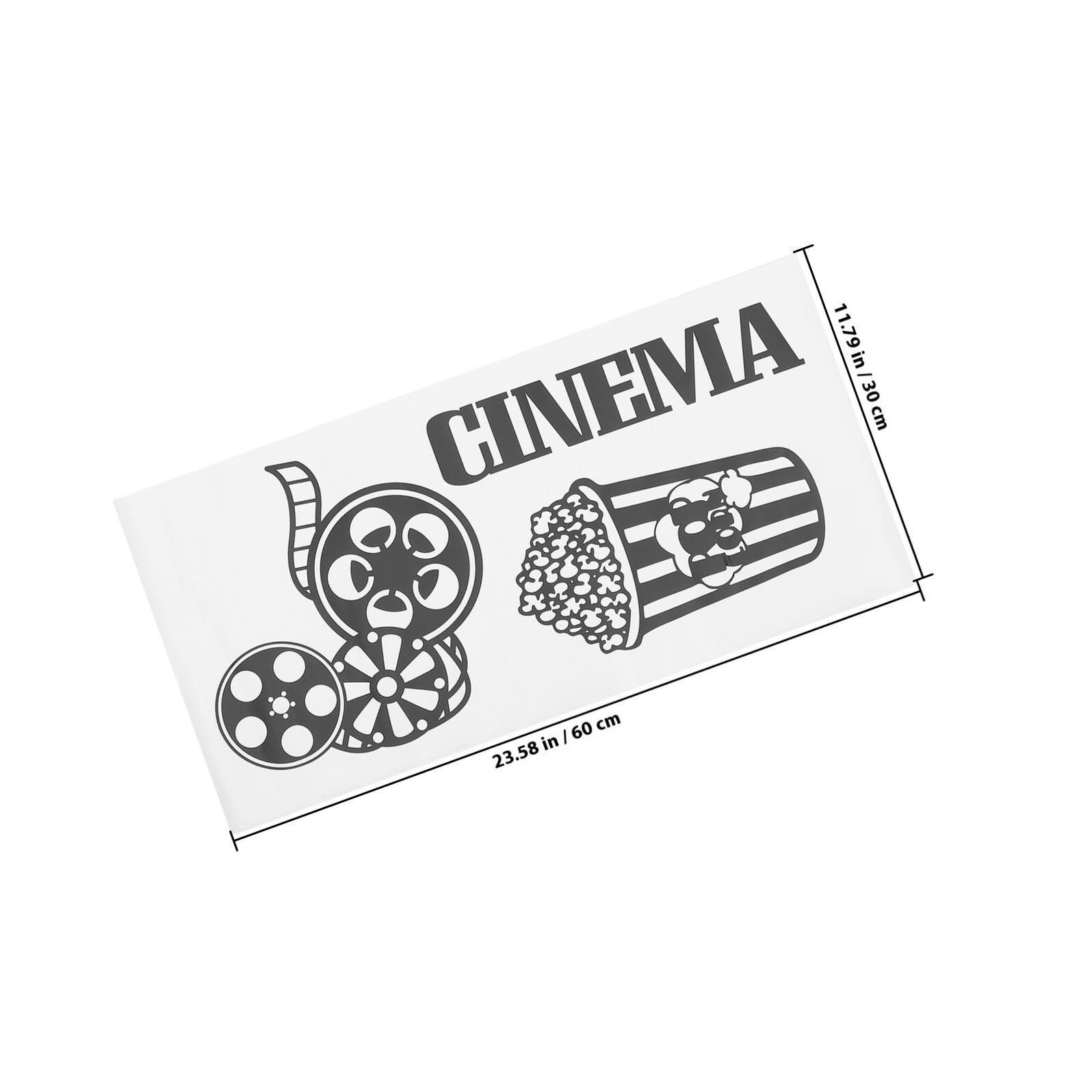 Наклейка на стіну Cinema Vintage Popcorn Самоклейна, фото №2