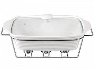 Марміт Kamille Food Warmer керамічна форма 3л 38см з підігрівом synthetic.ua - Фото 1