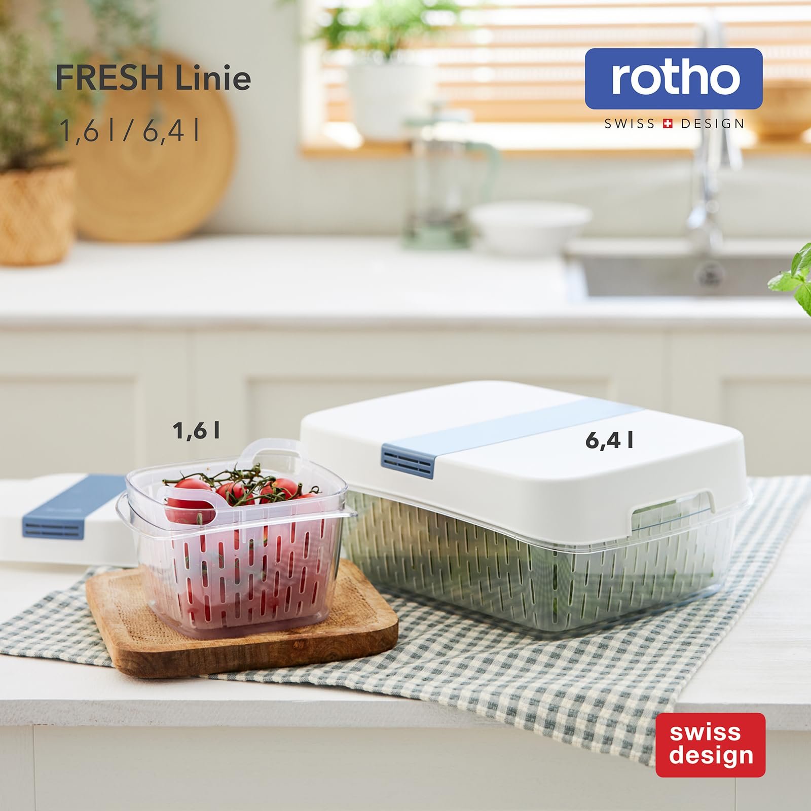 Ємність для зберігання Rotho Dynamic Box 1.6 л з 4 змінними фільтрами 15.5 x 15.5 x 12.3 см Білий, фото №8